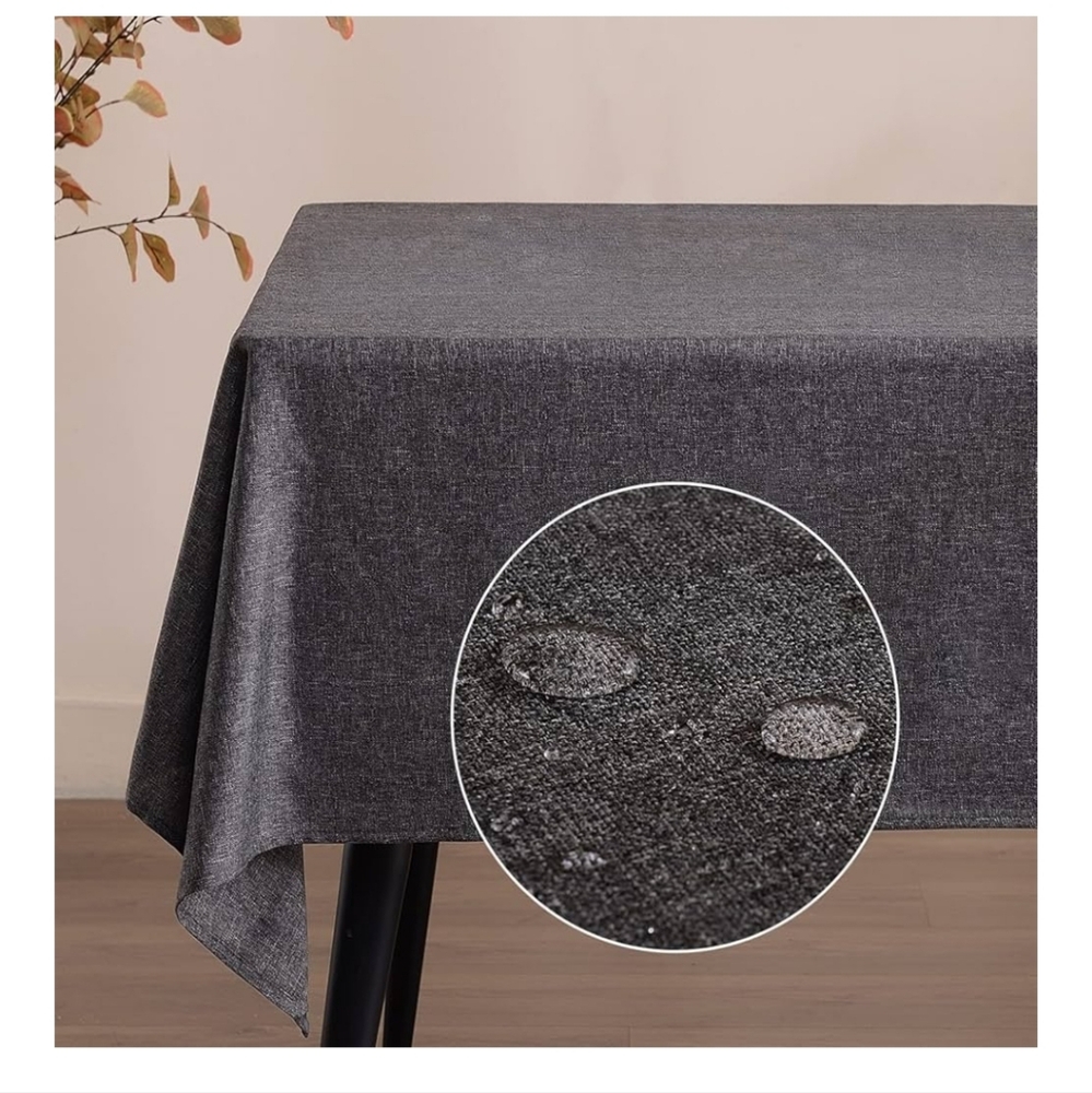 New! Seashore Tree Elegant Stain Resistant Gray Square Tablecloth 55 X 55